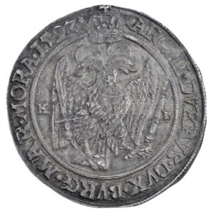 1592K-B Tallér Ag Rudolf Körmöcbánya (28,22g) T:2,2- anyaghiba / Hungary 1592K-B Thaler Ag Rudolf Kremnitz (28,22g...