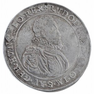 1599K-B Tallér Ag Rudolf Körmöcbánya (28,50g) T:2-,3 javított / Hungary 1592K-B Thaler Ag Rudolf Kremnitz (28,50g...