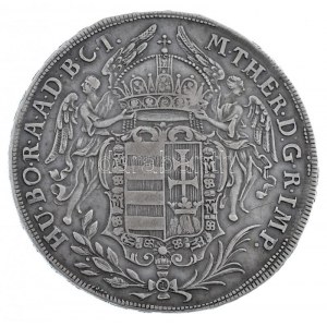 1768K EVM-D Tallér Ag Mária Terézia Körmöcbánya (27,96g) T:2- patina / Hungary 1768K EVM-D Thaler Ag Maria Theresia...