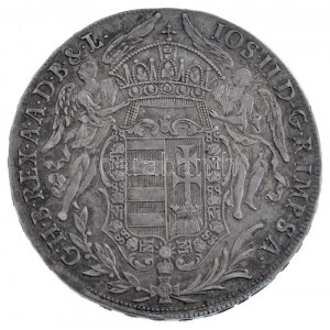 1782B Tallér Ag II. József Körmöcbánya (28,05g) T:2 patina / Hungary 1782B Thaler Ag Joseph II Kremnitz (28,05g) C...