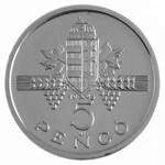 1945. 5P Ag utánveret tanúsítvánnyal (17,58g/0.999) T:P apró felületi karc /  Hungary 1945...