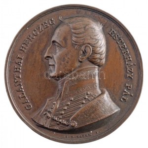 Josef Daniel Boehm (1794-1865) 1847. Galanthai herczeg Esterházy Pál Br emlékérem. GALANTHAI HERCZEG ESZTERHÁZY PÁL ...