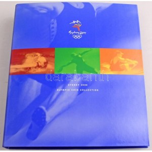Ausztrália 2000. 5$ Al-Br Sydney 2000 (28xklf) olimpiai forgalmi emlékérme négygyűrűs hivatalos berakóban T...