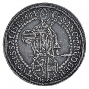 Osztrák Államok / Salzburg 1664. Tallér Ag Guidobald Graf Thun und Hohenstein (28,56g) T:2 kis ph., patina ...