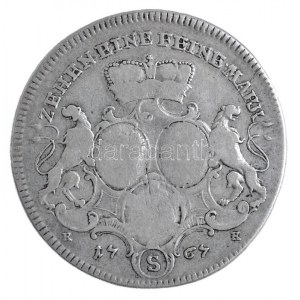 Német Államok / Brandenburg-Ansbach 1767G/S-KK Tallér Ag Christian Friedrich Karl Alexander Schwabach (27,63g) T...