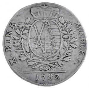 Német Államok / Szászország 1782IEC Tallér Ag III. Frigyes Ágost (27,69g) T:2-,3 / German States / Saxony...