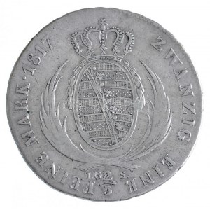 Német Államok / Szászország-Albertine 1817IGS 2/3 Tallér Ag III. Frigyes Ágost Drezda (13,83g) T:2-,3 ...