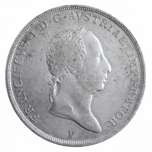 Olasz Államok / Lombardia-Velence 1824V 1/2S Ag I. Ferenc Velence (12,96g) T:2- ph. / Italian States / Lombardy...