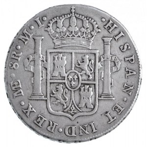 Peru 1784LIMAE MI 8R Ag III. Károly Lima (26,74g) T:2- / Peru 1784LIMAE MI 8 Reales Ag Charles III Lima (26,74g) C...