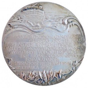 Olaszország 1900. Luigi Amedeo di Savoia-Aosta északi-sarki expedíciója 1900. április 25-én ezüstözött fém emlékérem...