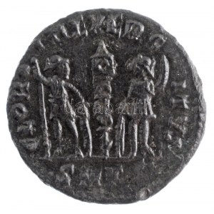 Római Birodalom / Cyzicus / Delmatius 337. Follis AE (1,55g) T:2,2- / Roman Empire / Siscia / Delmatius 337. Follis AE ...