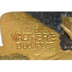 ~1940. Csapattiszti jelvény zománcozott kitüntető jelvény WALTHER E BUDAPEST gyártói jelzéssel (53x43mm) T:2 ...
