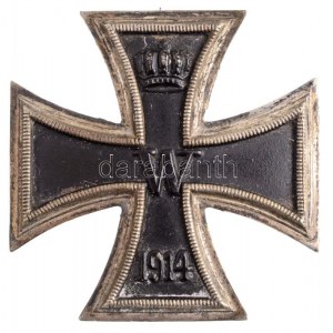 Német Birodalom 1914. Vaskereszt 1. osztály kitüntetés T:2 / German Empire 1914. Iron Cross 1st class decoration C...