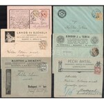 1900-1918 18 db céges küldemény, cég logóval, reklámmal, változatos anyag / 1900...