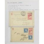 BOSZNIA HERCEGOVINA díjjegyes gyűjtemény 2 albumban, benne díjkiegészítések, bélyegzések, néhány képeslap...