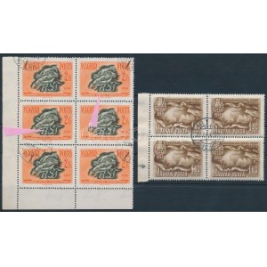 1950-1958 3 db lemezhibás bélyeg (11.150) / 3 stamps with plate variety