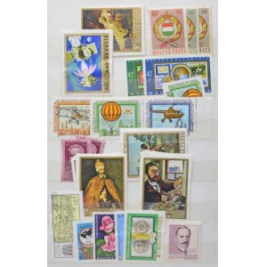 Modern magyar bélyegek közepes berakóban és borítékokban / Modern stamps in medium size stockbook ...