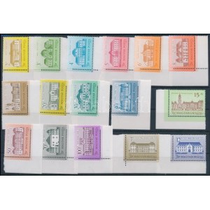 1986-1992 16 klf Kastélyok bélyeg sihl papíron, mindegyik ívsarki (min 47.700) / 1986...