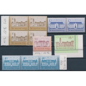 1987-1992 Kis összeállítás Kastélyok bélyegekből stecklapon, mindegyik sihl papíron (min 36.000) ...