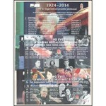 A magyar asztalitenisz története 1924-2019 92 db emlékív / souvenir sheets, 92 pieces