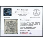 1850 2kr MP III b mélyfekete / deep black KRONSTADT Certificate: Strakosch