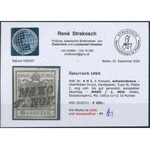 1850 6kr HP Ib feketés barna / blackish brown MAKO Certificate: Strakosch