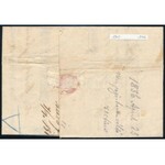 1856 Teljes számla helyi levélként feladva 2 x 1kr bérmentesítéssel / Complete invoice with 2 x 1kr franking ...