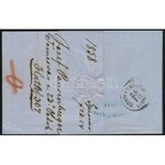 1858.10.24. 9kr MP III levélen, egy héttel az új bélyeg megjelenése előtt felhasználva! / on cover...