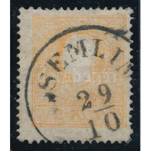 1858 2kr világos narancs / light orange SEMLIN Certificate: Strakosch