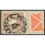 1860 Retour Recepisse 10kr bélyeggel (a (MI)SKOLCZ bélyegzés nem érinti a feladóvevény) ...