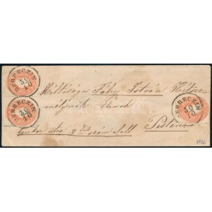 1862 3 x 5kr levélen / on cover DEBRECZIN - Pest