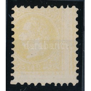 1867 2kr sárga, ívszínátnyomattal, rendkívül ritka! / yellow, with sheet offset. Certificate...
