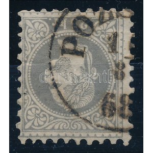 1867 25kr POZS(ONY) levélről származó bélyegzéssel, ritka! / postmark from cover, R!