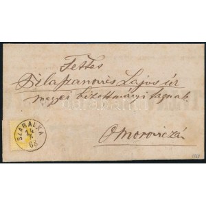1868 2kr nyomtatványon / on printed matter SZABADKA - Omorovicza