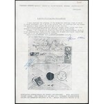 1871 Kőnyomat 2kr és Réznyomat 3kr illetve 10kr vegyes bérmentesítés ajánlott levélen (kiállítás lapon) / Mi 1 + 9 ...