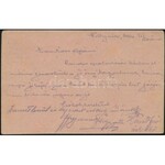 1916 Tábori posta levelezőlap / Field postcard, zöld / green SZURMAY HADTEST PARANCSNOKSÁG RR!