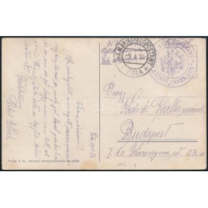 1916 Tábori posta képeslap / Field postcard S.M. S. CHAMALEON