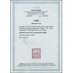Fiume 1918 Fehérszámú Arató 10f type 2. Certificate: Rogina