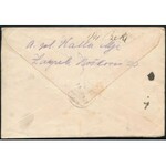 1919 Ajánlott expressz levél 7 bélyeges vegyes bérmentesítéssel / Registered express cover with mixed franking. Signed...