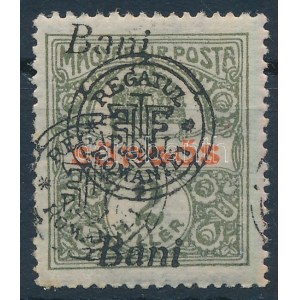 1919 Sürgős kettős felülnyomással / with double overprint Signed: Bodor