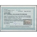 1919 Parlament 2K Certificate: Rogina (sarokhiány / missing corner)