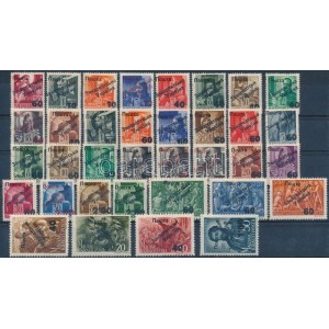 Ungvár II. 1945 48 bélyegből álló összeállítás (2.248.000) / 48 stamps. Signed, Certificate: Bodor ...