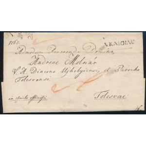 1831 Hivatalos levél / Official cover VKASCHAU