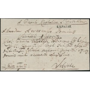 1841 Teljes levél / Cover S.N.PATAK - Velejte