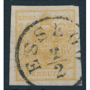 1850 1kr HP Ia sárgás okker / yellowish ocher ESSEGG Certificate: Steiner