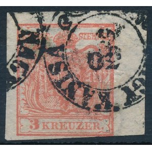 1850 3kr 7 mm-es ívszéllel és vízjellel / with 7 mm margin and watermark NAGY KANISA