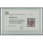 1850 6kr HP Ib sötétbarna / dark brown KOMÁROM Certificate: Steiner