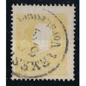 1858 2kr II sárga, gyenge dombornyomás / yellow, weak embossing TEMES(VÁR) / Vorst. Fabrik Certificate...