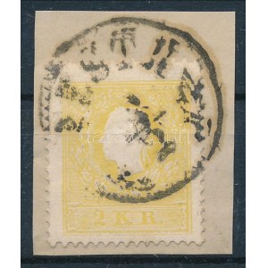 1858 2kr II. típus sárga / yellow PESTH