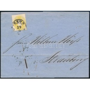 1862 2kr levélen / on cover PESTH - Bajorország